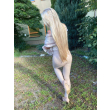 Legginsy ECO BEIGE / eko skóra / Push Up / Wysoki stan  XS - S - M - L - XL